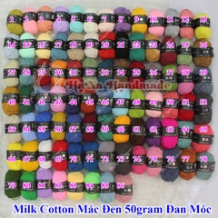 Len Milk cotton mác đen 50gram