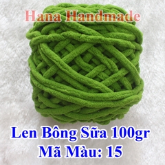 Len Bông Sữa / Len nhung đũa 90-95g (25k/cuộn)