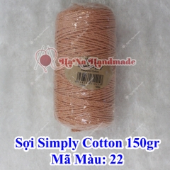 Sợi simply cotton 30k/cuộn/150gram