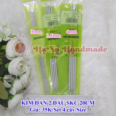 Kim đan 2 đầu skc 20cm / kim đan hai đầu skc