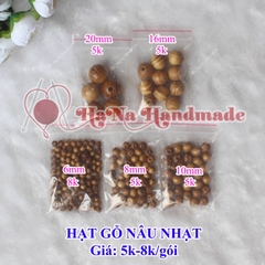 Hạt gỗ nâu nhạt (vân)
