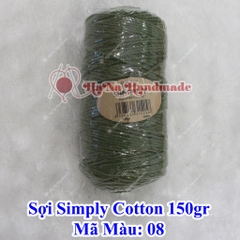 Sợi simply cotton 30k/cuộn/150gram