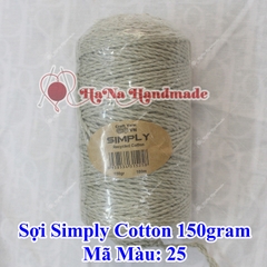 Sợi simply cotton 30k/cuộn/150gram