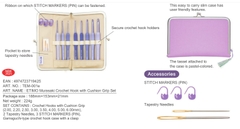 Bộ Kim Móc Tulip Tím Murasaki