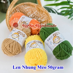 Len nhung mèo 3.5mm cuộn 50gram