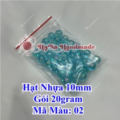Hạt Nhựa Trang Trí 10mm Gói 20gram