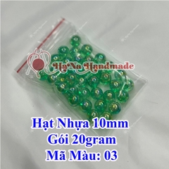 Hạt Nhựa Trang Trí 10mm Gói 20gram