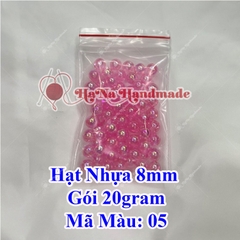 Hạt Nhựa Trang Trí 8mm Gói 20gram