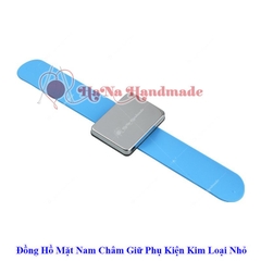 Dụng cụ mặt nam châm giữ phụ kiện kim loại nhỏ đeo tay - giao màu ngẫu nhiên kiểu dáng đồng hồ