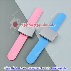 Dụng cụ mặt nam châm giữ phụ kiện kim loại nhỏ đeo tay - giao màu ngẫu nhiên kiểu dáng đồng hồ