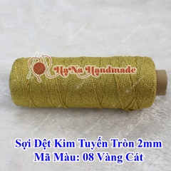 Sợi dệt kim tuyến tròn 2mm 30k/ống