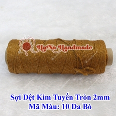 Sợi dệt kim tuyến tròn 2mm 30k/ống