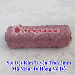 Sợi dệt kim tuyến tròn 2mm 30k/ống