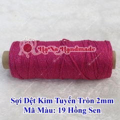 Sợi dệt kim tuyến tròn 2mm 30k/ống