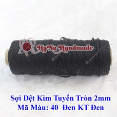 Sợi dệt kim tuyến tròn 2mm 30k/ống