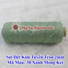 Sợi dệt kim tuyến tròn 2mm 30k/ống