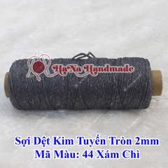 Sợi dệt kim tuyến tròn 2mm 30k/ống