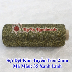 Sợi dệt kim tuyến tròn 2mm 30k/ống