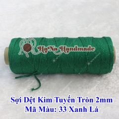 Sợi dệt kim tuyến tròn 2mm 30k/ống