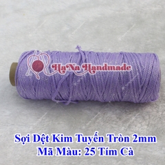 Sợi dệt kim tuyến tròn 2mm 30k/ống