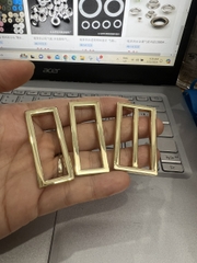 Set khoen chữ nhật và tăng giảm vàng đúc 3.8cm (lọt lòng)