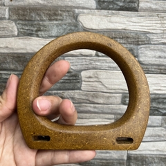 Quai gỗ D tròn nâu- 1 cặp