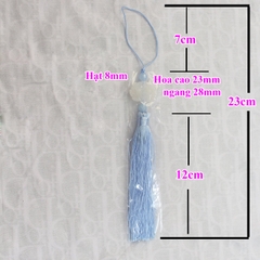 Dây tua rua họa tiết hoa trang trí 23cm