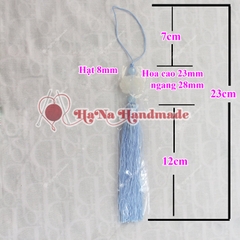 Dây tua rua họa tiết hoa trang trí 23cm