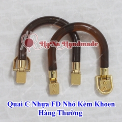 Quai C nhựa nhỏ kèm khoen D hàng thường (1 cặp)