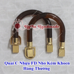 Quai C nhựa nhỏ kèm khoen D hàng thường (1 cặp)