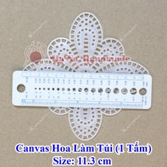 Canvas hoa làm túi (1 tấm)