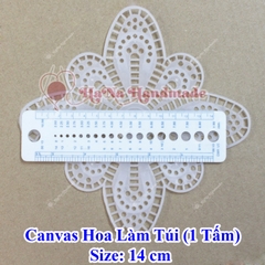 Canvas hoa làm túi (1 tấm)
