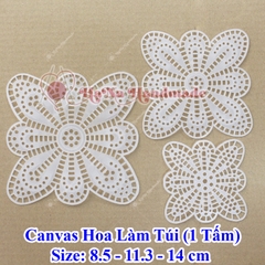 Canvas hoa làm túi (1 tấm)