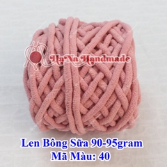 Len Bông Sữa / Len nhung đũa 90-95g (25k/cuộn)