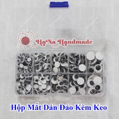 Hộp mắt dán đảo làm thú handmade kèm keo