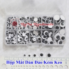 Hộp mắt dán đảo làm thú handmade kèm keo