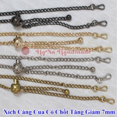 Xích càng cua có chốt tăng giảm