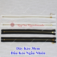 Dây Kéo 30cm Đầu Kéo Ngẫu Nhiên