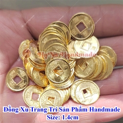 Set 10 đồng xu mô phỏng trang trí sản phẩm handmade