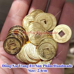 Set 10 đồng xu mô phỏng trang trí sản phẩm handmade