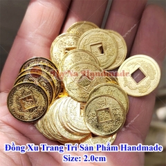 Set 10 đồng xu mô phỏng trang trí sản phẩm handmade