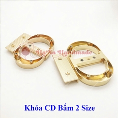 Khóa CD bấm 2 size làm túi handmade