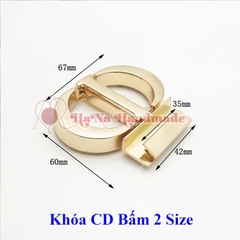 Khóa CD bấm 2 size làm túi handmade