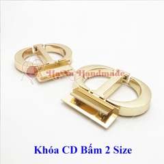 Khóa CD bấm 2 size làm túi handmade
