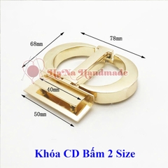 Khóa CD bấm 2 size làm túi handmade