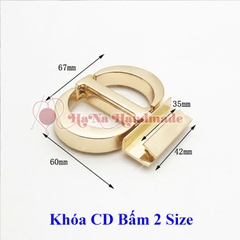 Khóa CD bấm 2 size làm túi handmade