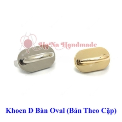 Khoen D bàn oval làm túi handmade (bán theo cặp)
