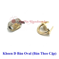 Khoen D bàn oval làm túi handmade (bán theo cặp)