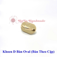 Khoen D bàn oval làm túi handmade (bán theo cặp)