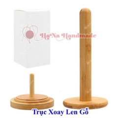 Trục xoay len bằng gỗ hỗ trợ đan móc